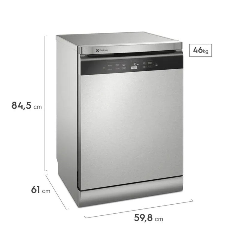 Lava Louças Electrolux 14 Serviços Inox com Função Higienizar 127V (LL14X)