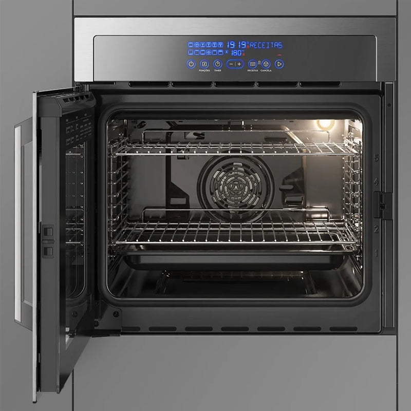 Forno de Embutir Electrolux Elétrico 80L Home Pro com Grill Inox 220V (OE9XT)