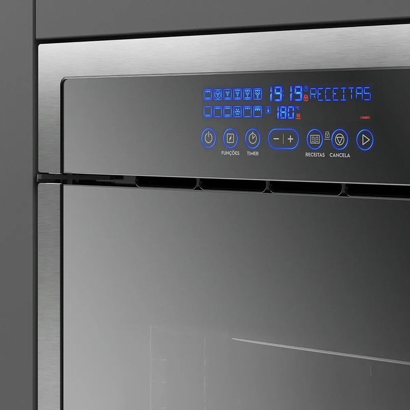 Forno de Embutir Electrolux Elétrico 80L Home Pro com Grill Inox 220V (OE9XT)