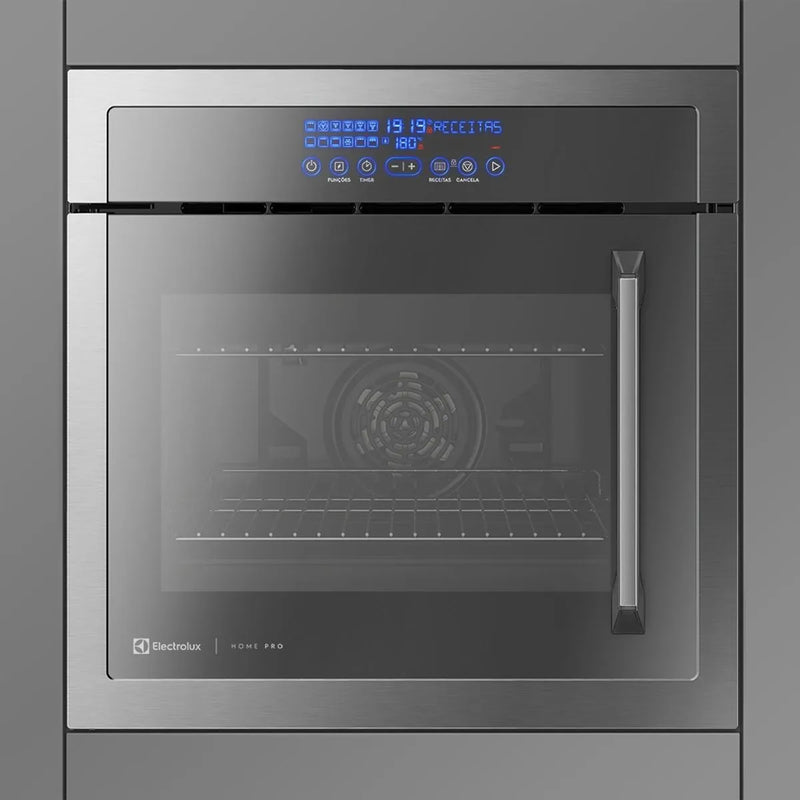 Forno de Embutir Electrolux Elétrico 80L Home Pro com Grill Inox 220V (OE9XT)