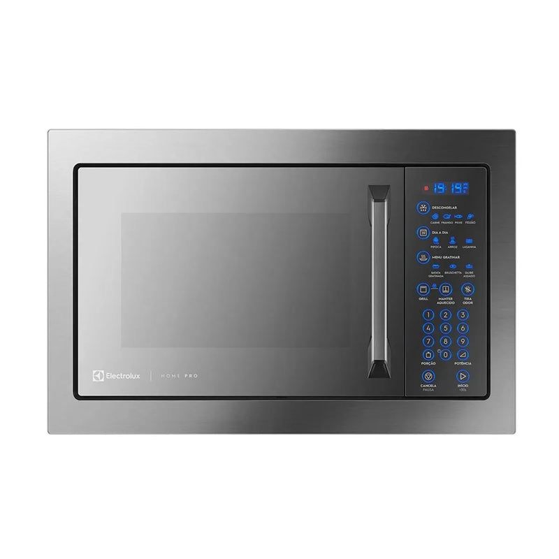 Micro-ondas Electrolux 34L cor Inox Home Pro com Grill e Função Tira Odor (MX43T)