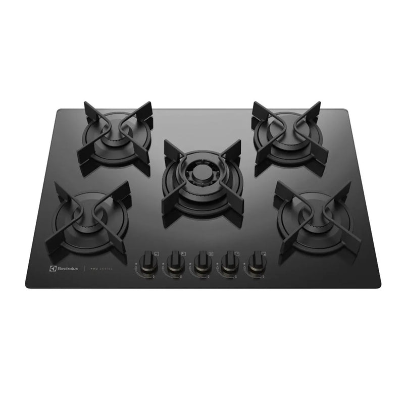 Cooktop 5 Bocas Electrolux a Gás com Tripla Chama e Grades de Ferro Fundido Pro Series (GV75P) - Bivolt