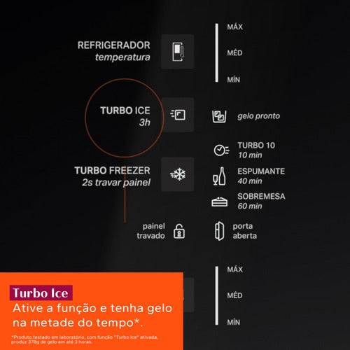 Geladeira Brastemp 447l Frost Free Inverse Inox 127V - BRE57FK