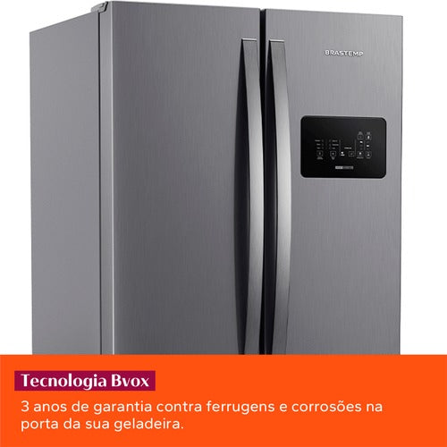 Geladeira Brastemp 554l Frost Free French Door Inox 110V - BRO85AK