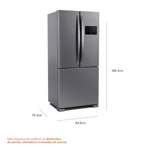 Geladeira Brastemp 554l Frost Free French Door Inox 110V - BRO85AK