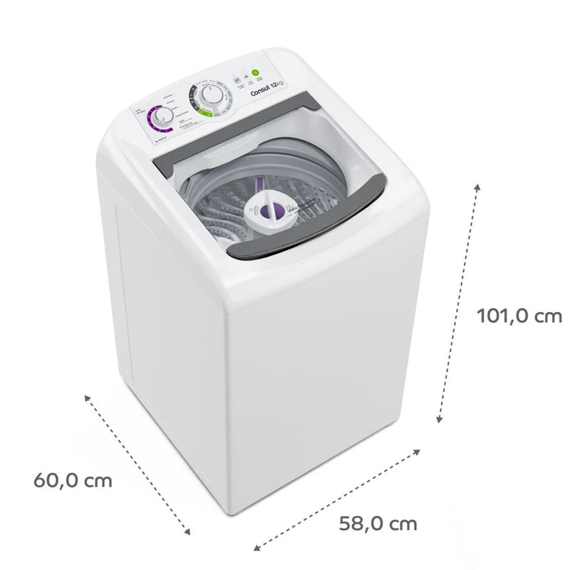 Maquina de Lavar Consul 12kg 127V Branca - CWH12BB