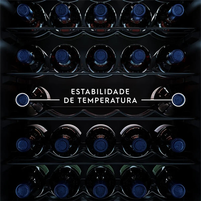 Adega Electrolux 24 Garrafas Uma Porta com Painel Digital 127V Preta (WSF24)