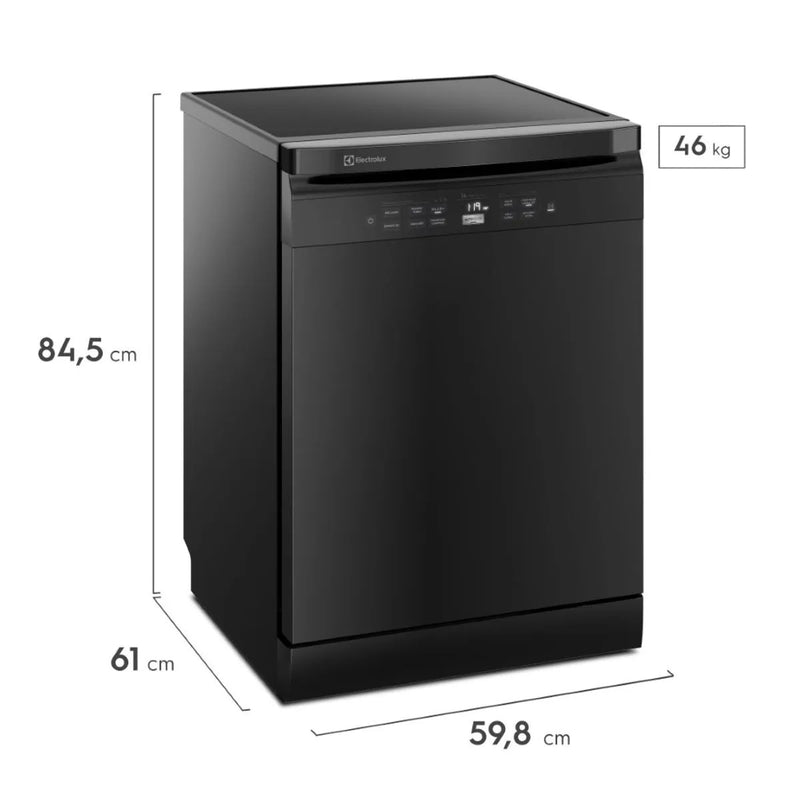Lava Louças Electrolux 14 Serviços Preta com Função Higienizar 220V (LL14P)