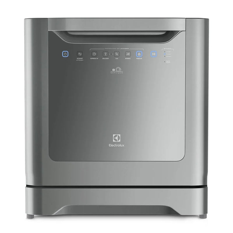 Lava Louças Electrolux 8 Serviços Inox Compacta com Programa Eco 127V (LE08S)