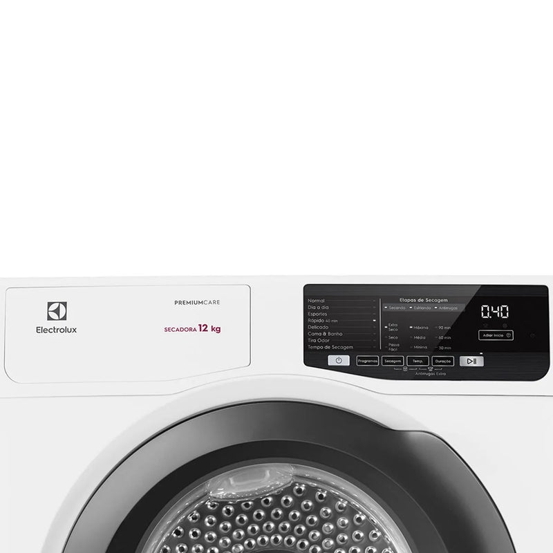 Secadora de Roupas Electrolux 12Kg Branca Premium Care com Autosense 220V (SFP12)